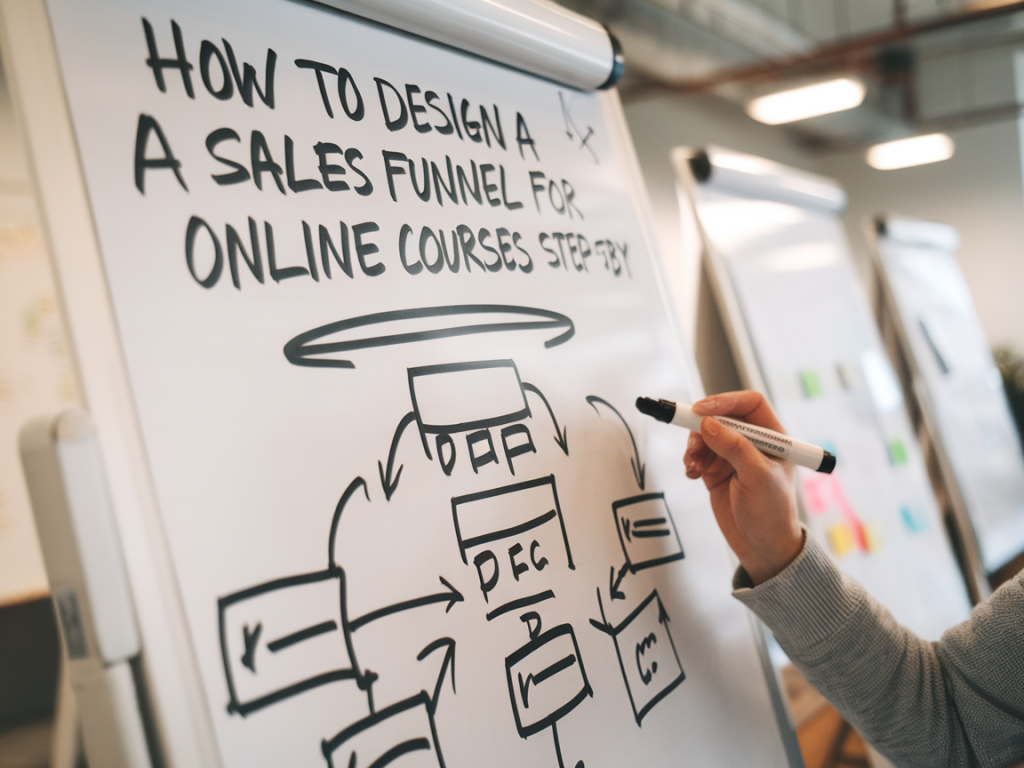 Cómo diseñar un embudo de ventas para cursos online paso a paso