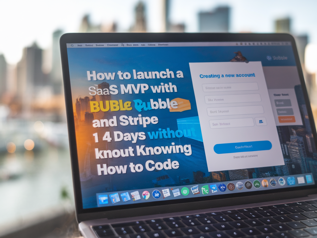 Cómo lanzar un MVP de SaaS con bubble y stripe en 14 días sin saber programar