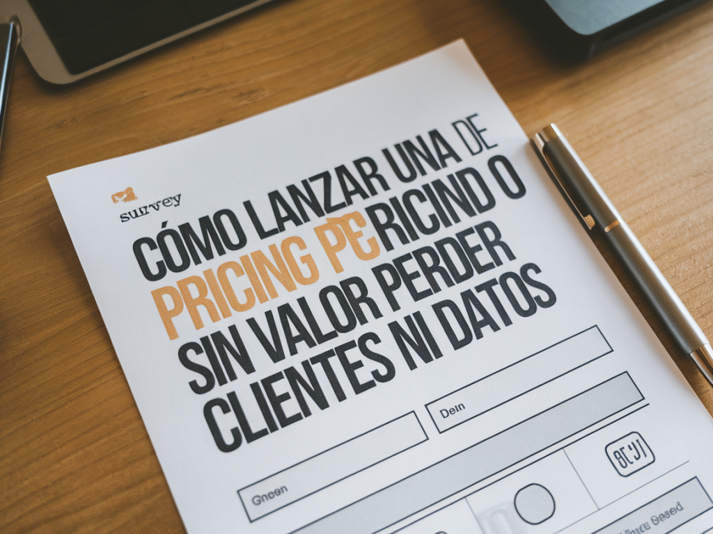 Cómo lanzar una prueba de pricing por valor percibido sin perder clientes ni datos