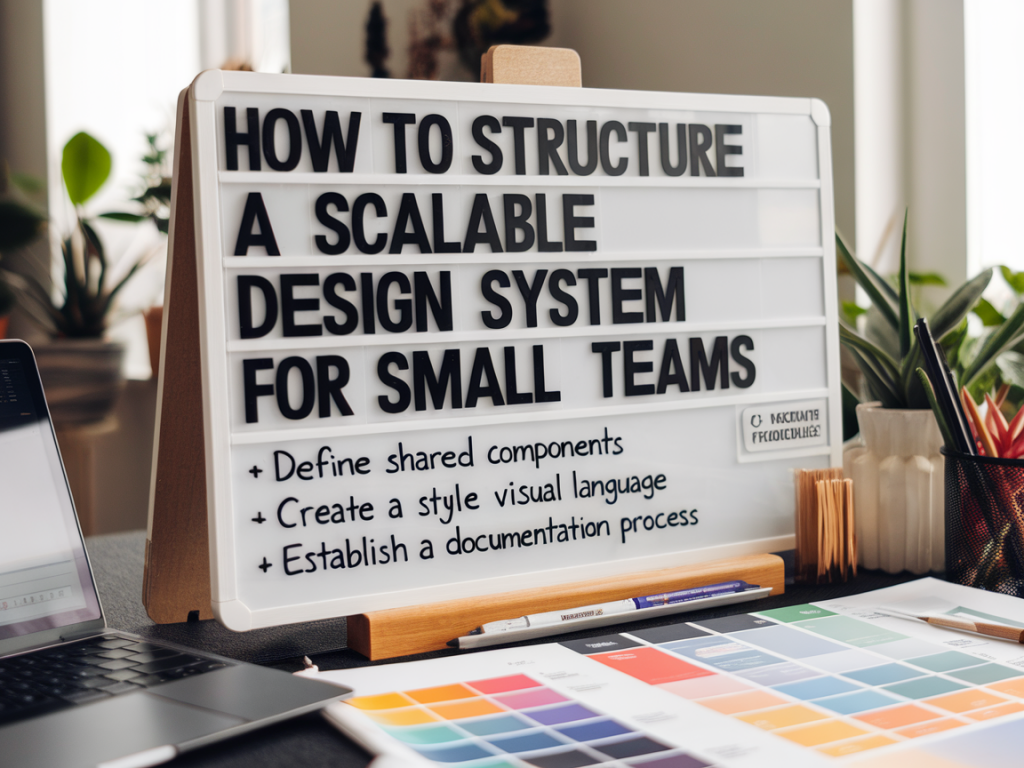 Cómo estructurar un sistema de diseño escalable para equipos pequeños