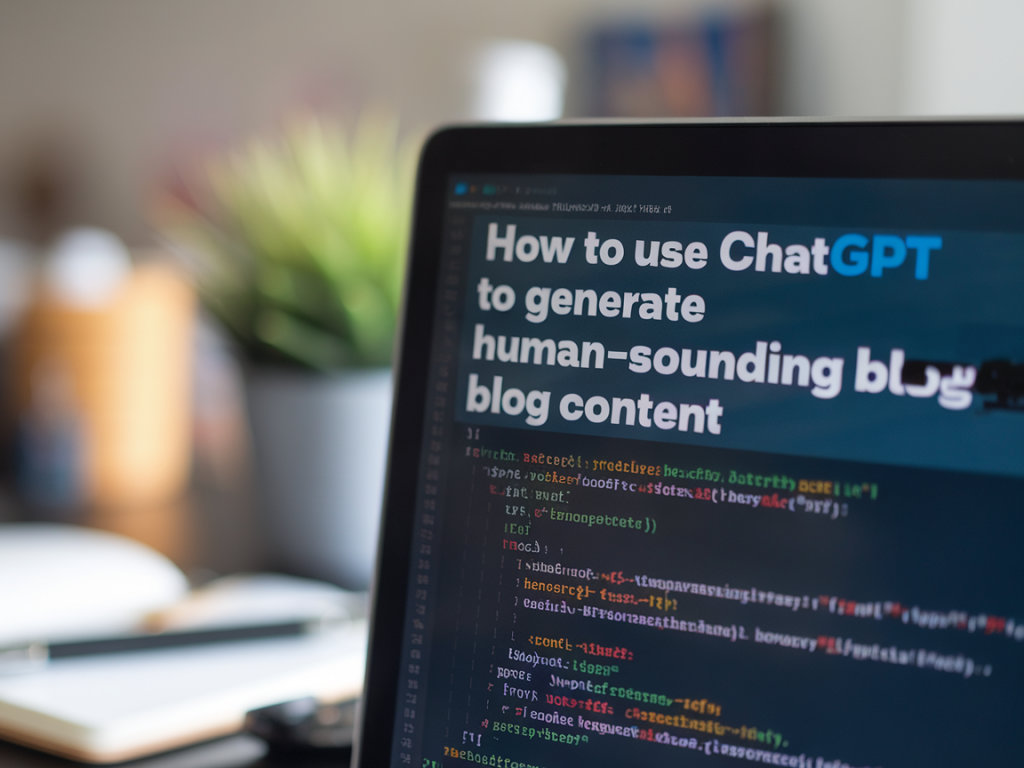 Cómo utilizar chatgpt para generar contenidos de blog que suenen humanos